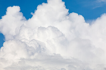 White-white clouds in the sky