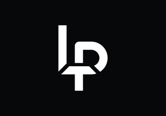 Alphabet letter icon logo Lp vector.