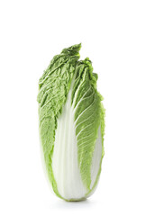 Fresh chinese cabbage on white background