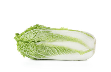 Fresh chinese cabbage on white background