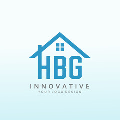 logo that appeals to investors interested in real estate letter HBG
