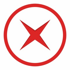 Wrong marks, Cross marks, Rejected, Disapproved, No, False, Not Ok, Wrong Choices, Task Completion, Voting. - vector mark symbols in red. Isolated icon.