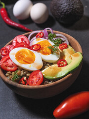 Mexican lentils salad
