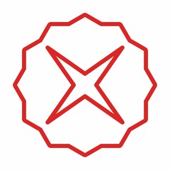 Wrong marks, Cross marks, Rejected, Disapproved, No, False, Not Ok, Wrong Choices, Task Completion, Voting. - vector mark symbols in red. Isolated icon.