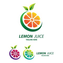 Lemon logo images illustration