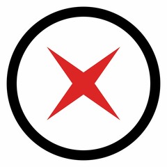 Wrong marks, Cross marks, Rejected, Disapproved, No, False, Not Ok, Wrong Choices, Task Completion, Voting. - vector mark symbols in red. Isolated icon.