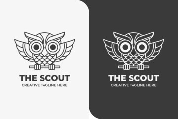 Owl Scout Animal Coloring Book