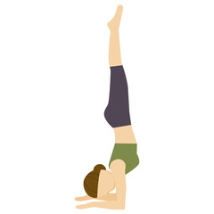 yoga pose flat icon