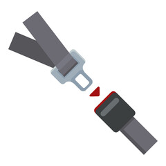 Seat Belt Vector Color Icon