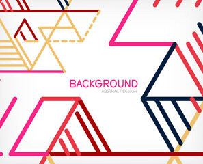 Abstract background. Color lines on white background. Linear abstract composition. Techno or business concept for wallpaper, banner, background, landing page