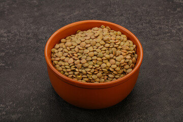 Vegan cuisine - Dry lentil heap