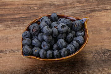 Ripe sweet tasty blueberries heap