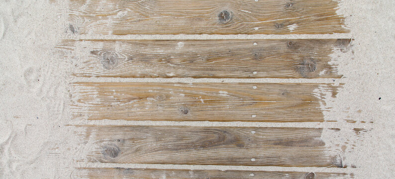 Sea weathered wooden background surface
