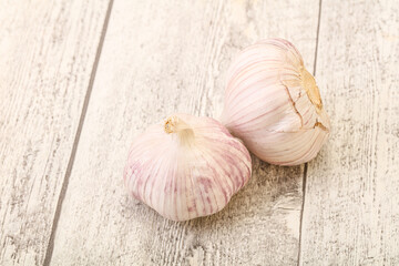 Fresh ripe and tasty garlic