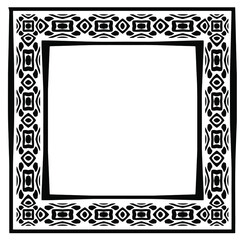 Decorative line art frames for design template. Elegant element for design in Eastern style, place for text. Black outline floral border. Lace vector illustration for invitations and greeting cards