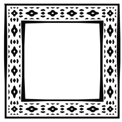 Decorative line art frames for design template. Elegant element for design in Eastern style, place for text. Black outline floral border. Lace vector illustration for invitations and greeting cards