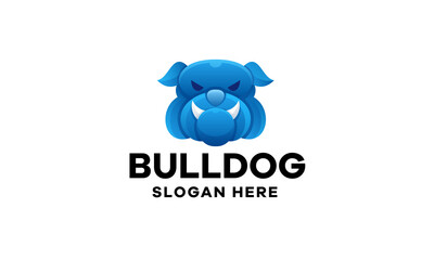 Bulldog Gradient Logo Design