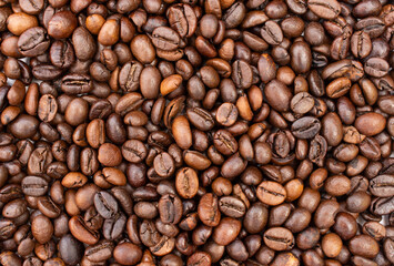Fototapeta premium coffee flat lay, free copy space, nature background