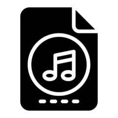 music glyph icon