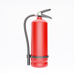 3d rendering realistic fire extinguisher