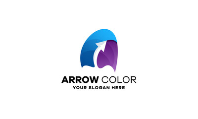 Arrow Gradient Logo Design