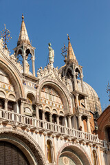 Fototapeta na wymiar Architecture in St Mark's Square (Piazza San Marco in Italian), Venice, Italy. 