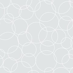 Geometric circles vector seamless pattern design