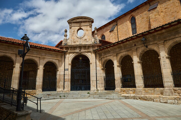 Fototapeta na wymiar Parish of Santa Cruz. Medina of Pomar. Burgos. Spain
