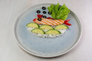 salad with cucumber and tomatoes