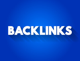 Backlinks text quote, concept background