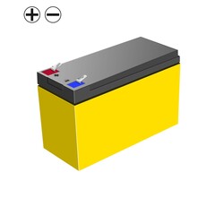 battery for uninterruptible power supply. Vector illustration