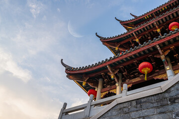Naklejka premium The Guangji gate tower in Chaozhou, Guangdong, China.
