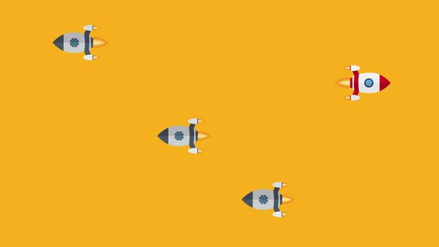 Think differently - Being different, taking risky, move for success in life -The graphic of rocket also represents the concept of courage, enterprise, confidence, belief, fearless, daring.	