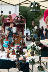 Homemade things on street market.