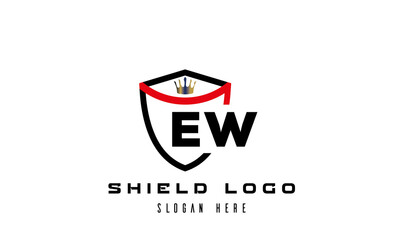 king shield EW latter logo 