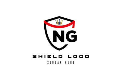 Obraz premium king shield NG latter logo 