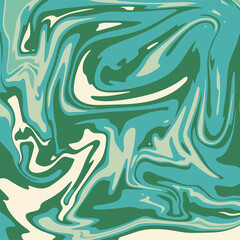 Abstract melting colorful vibrant multicolor green colors palette liquid background. Modern trendy melted fluid backdrop.