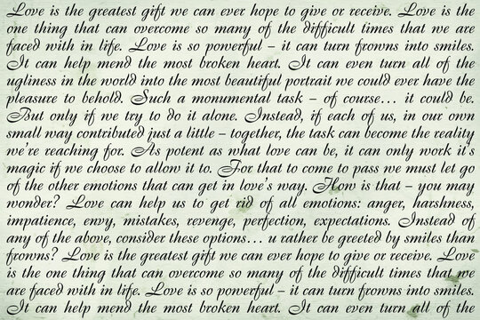 Background with writing, vector hand written, letter background