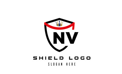 king shield NV latter logo 