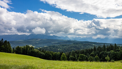 Krajobraz g&oacute;rski w Pieninach
