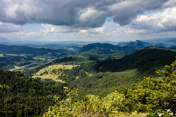 Fototapeta premium Krajobraz górski Pieniński Park Narodowy