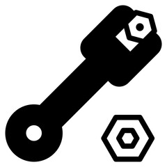 wrench glyph icon