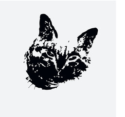 animals cat art vector tattoo