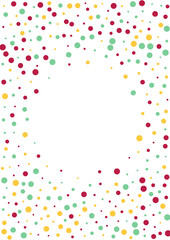 Color Rain Abstract Vector White  Background.
