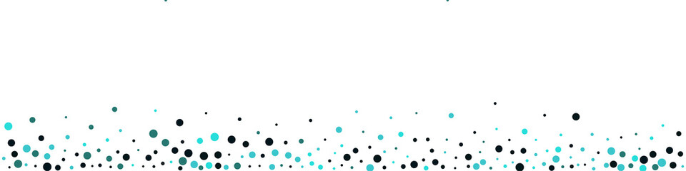 Turquoise Round Top Vector Panoramic White