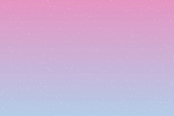 Sky and stars background. Blue and pink space background. The twinkling sky. Vector background.