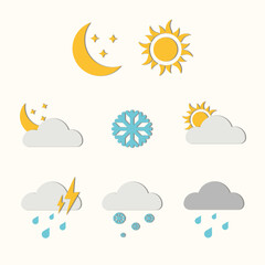 Fototapeta premium weather icons