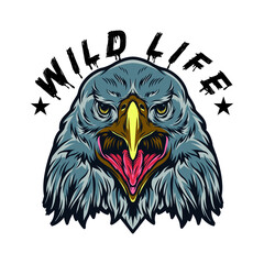 Wild life slogan t shirt design