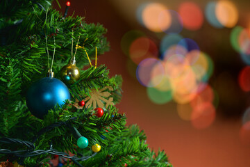 Fototapeta na wymiar Christmas tree decoration