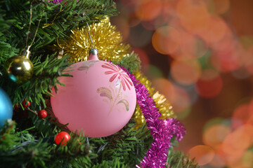 Closeup of Christmas-tree background